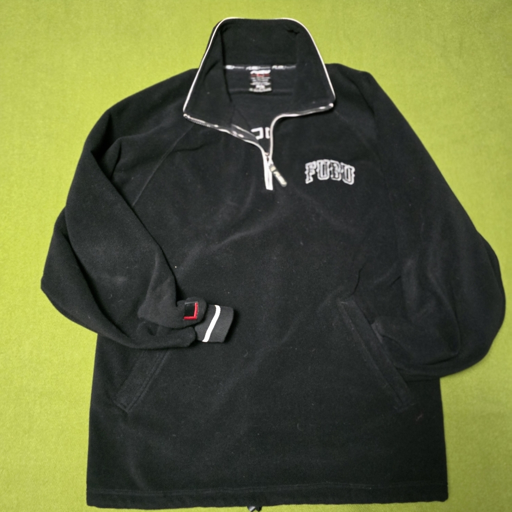 FUBU Black Quarter-Zip Sweatshirt